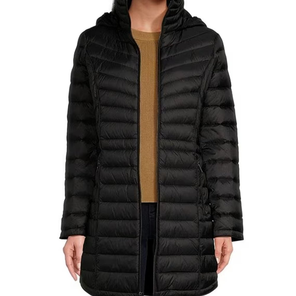 MICHAEL Michael Kors Packable Hooded Down Puffer Coat Size Medium